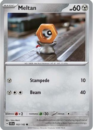 Meltan (102) [SV07: Stellar Crown] Reverse Holofoil