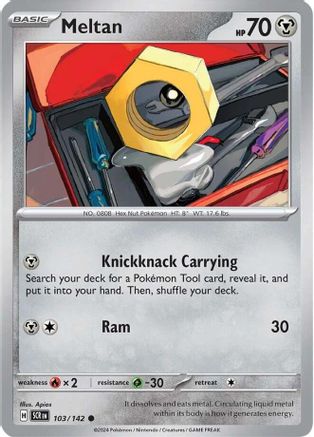 Meltan - 103/142 (103) [SV07: Stellar Crown] Reverse Holofoil - Deck Out Gaming