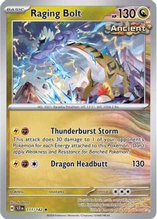 Raging Bolt (111) [SV07: Stellar Crown] Reverse Holofoil - Deck Out Gaming