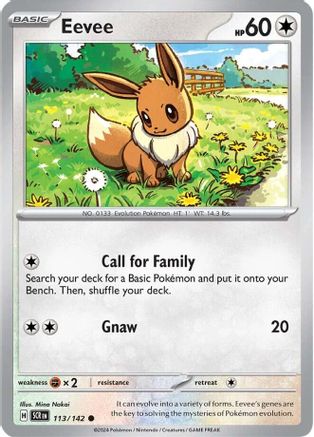 Eevee (113) [SV07: Stellar Crown] Reverse Holofoil - Deck Out Gaming