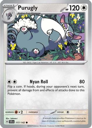 Purugly (117) [SV07: Stellar Crown] Reverse Holofoil - Deck Out Gaming