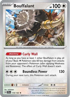 Bouffalant (119) [SV07: Stellar Crown] Reverse Holofoil - Deck Out Gaming