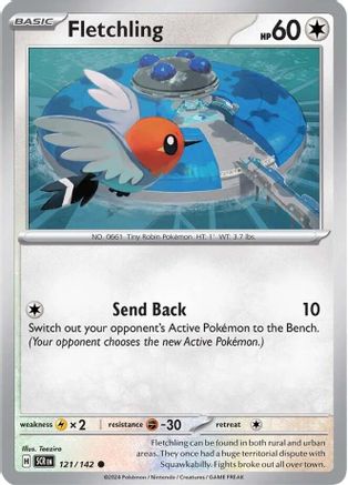 Fletchling (121) [SV07: Stellar Crown] Reverse Holofoil - Deck Out Gaming