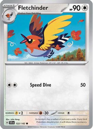 Fletchinder (122) [SV07: Stellar Crown] Reverse Holofoil - Deck Out Gaming