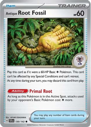 Antique Root Fossil (130) [SV07: Stellar Crown] Reverse Holofoil