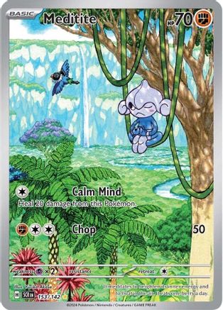 Meditite - 153/142 (153) [SV07: Stellar Crown] Holofoil - Deck Out Gaming