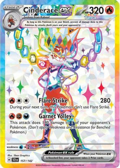 Cinderace ex - 157/142 (157) [SV07: Stellar Crown] Holofoil - Deck Out Gaming