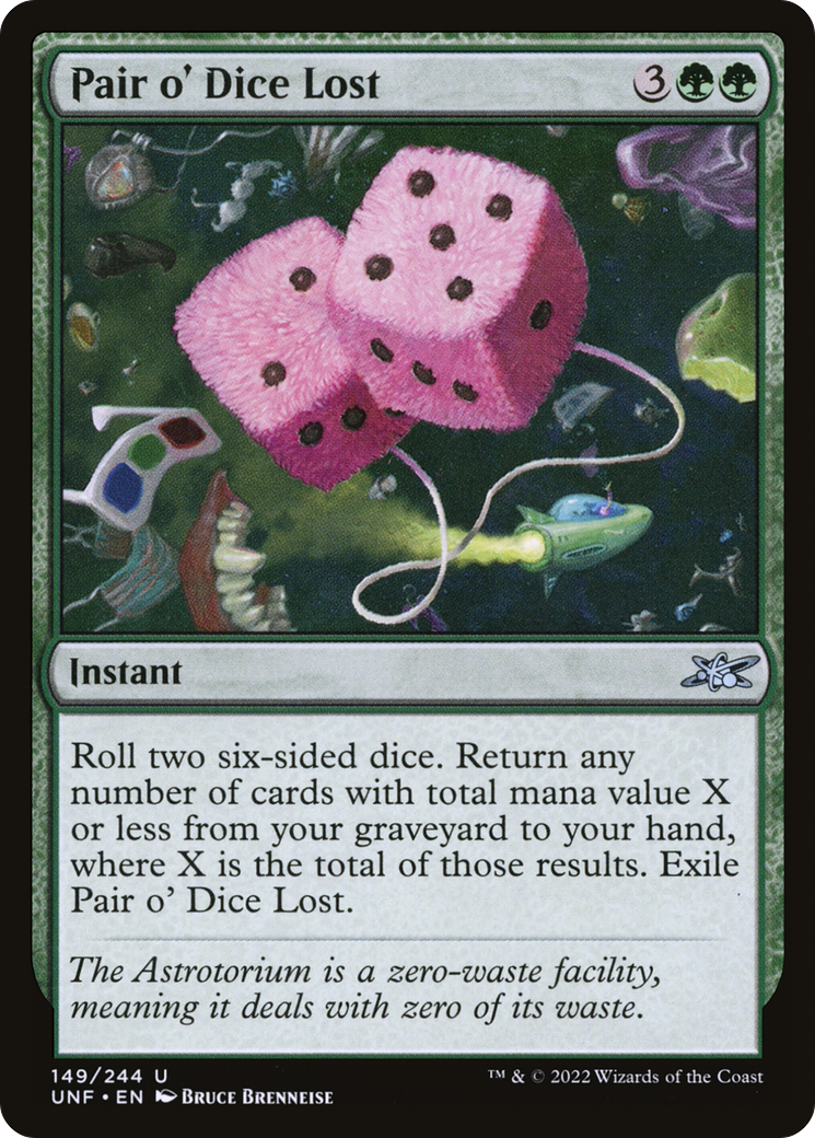 Pair o' Dice Lost (149) [Unfinity] foil - Deck Out Gaming