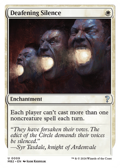 Deafening Silence (White Border) (9) [Mystery Booster 2] - Deck Out Gaming