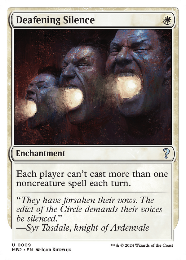 Deafening Silence (White Border) (9) [Mystery Booster 2] - Deck Out Gaming