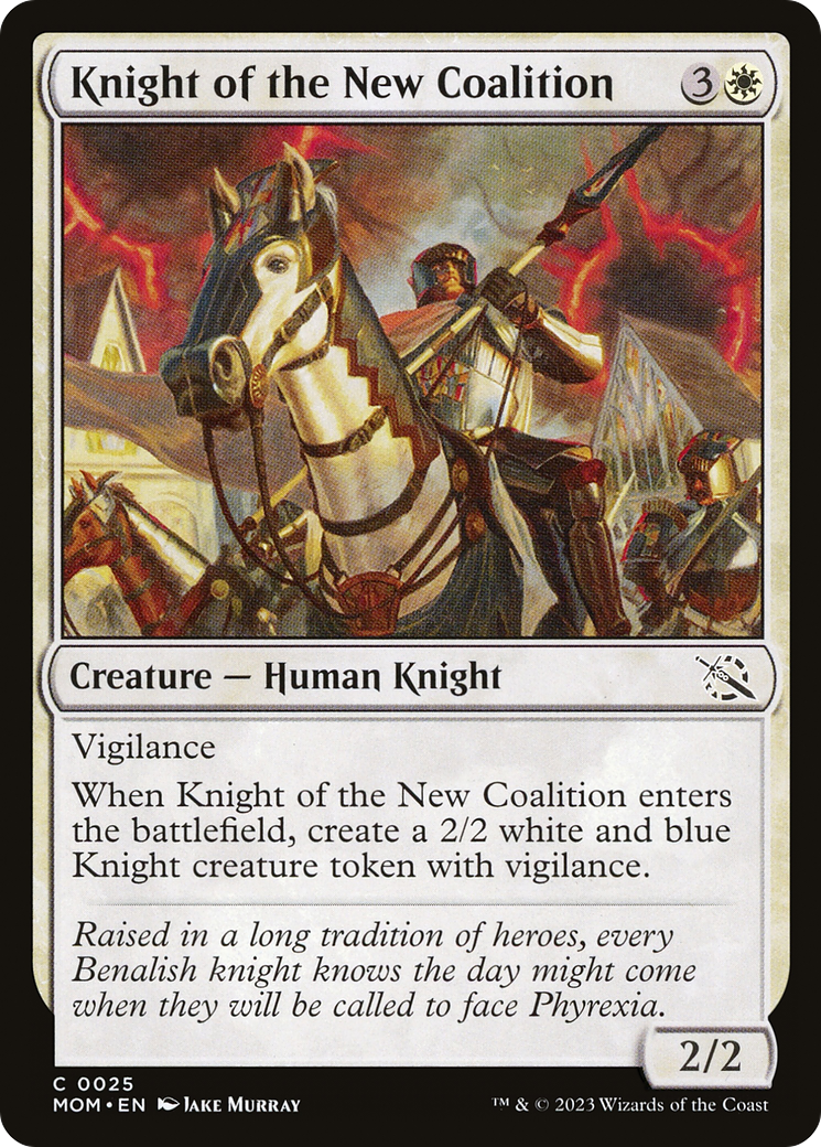 Knight of the New Coalition (25) [March of the Machine] foil - Deck Out Gaming