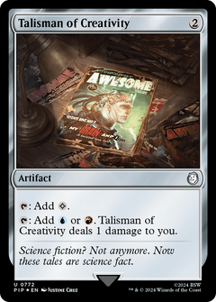 Talisman of Creativity (Surge Foil) (772) [Fallout] foil - Deck Out Gaming