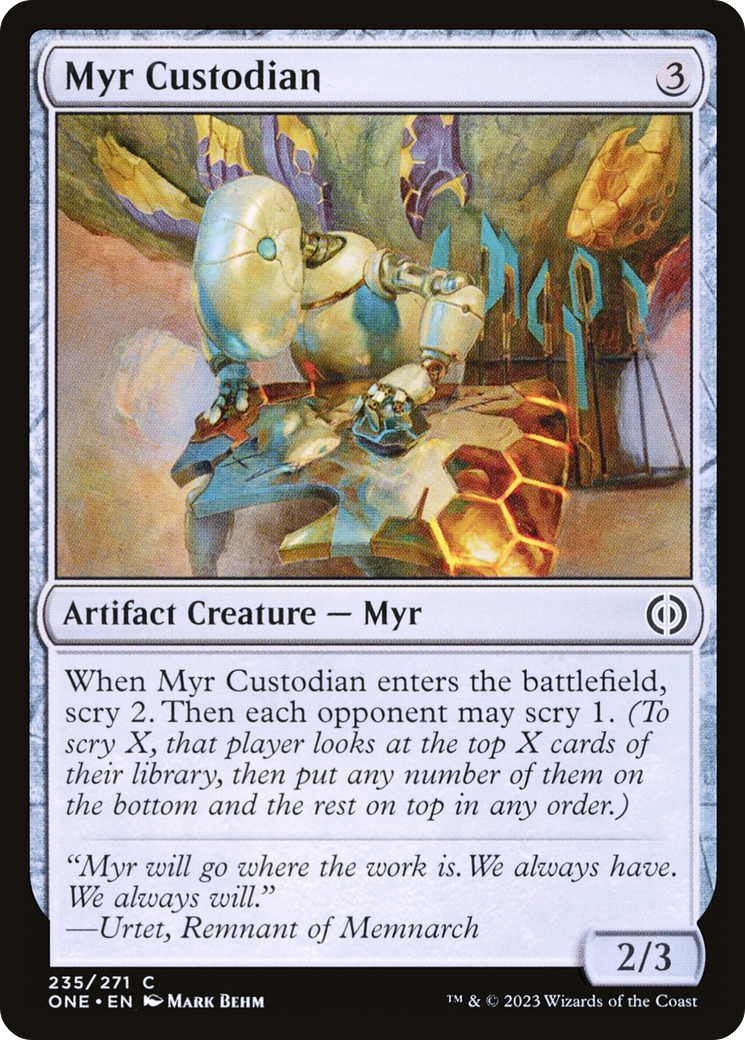Myr Custodian (235) [Phyrexia: All Will Be One] foil - Deck Out Gaming