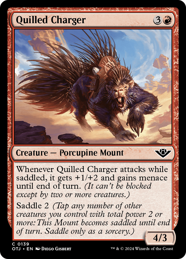 Quilled Charger (139) [Outlaws of Thunder Junction] foil - Deck Out Gaming