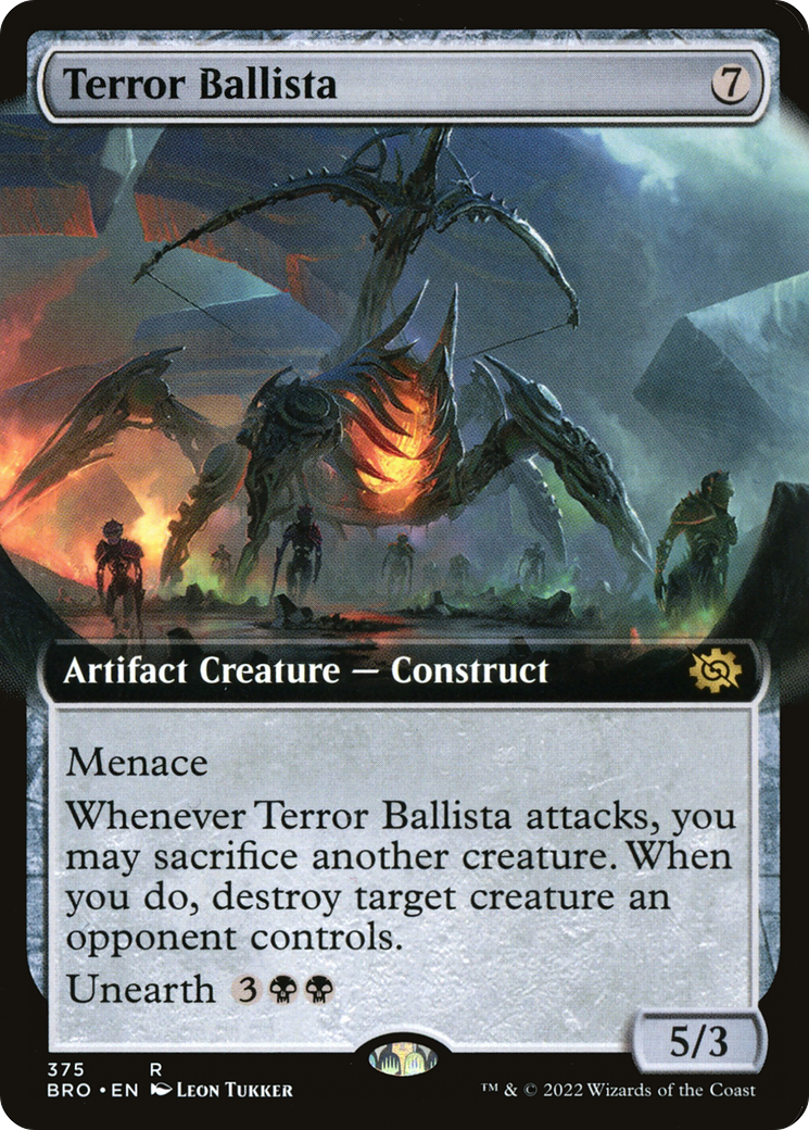 Terror Ballista (Extended Art) (375) [The Brothers' War] - Deck Out Gaming