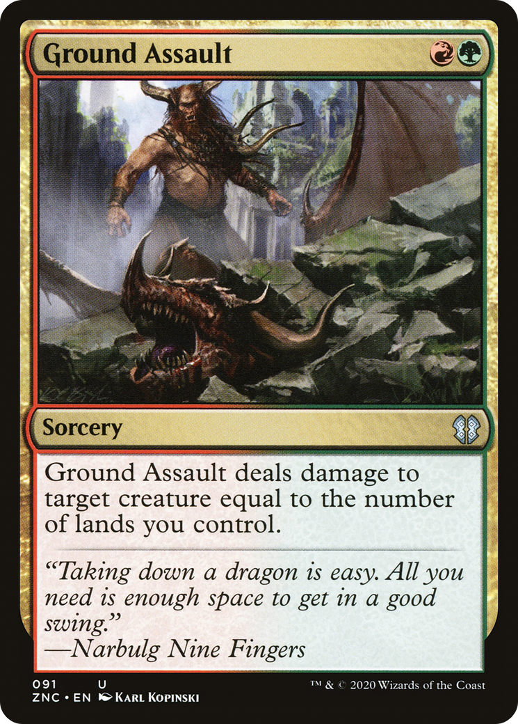 Ground Assault (91) [Commander: Zendikar Rising] - Deck Out Gaming