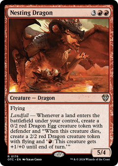 Nesting Dragon (176) [Outlaws of Thunder Junction Commander] - Deck Out Gaming