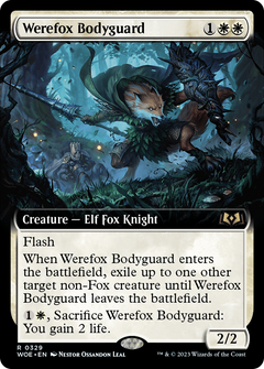 Werefox Bodyguard (Extended Art) (329) [Wilds of Eldraine] foil - Deck Out Gaming