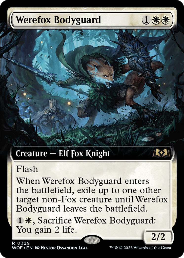 Werefox Bodyguard (Extended Art) (329) [Wilds of Eldraine] - Deck Out Gaming