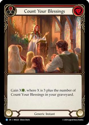 Count Your Blessings (Red) (ROS223) [Rosetta] - Deck Out Gaming