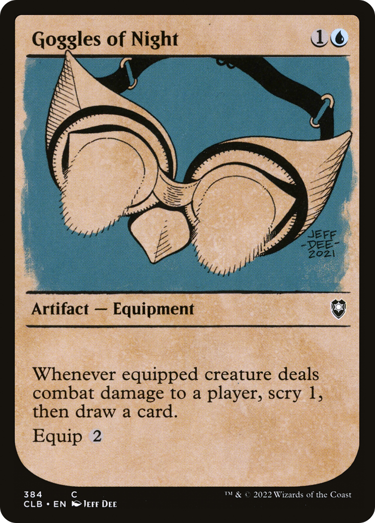 Goggles of Night (Showcase) (384) [Commander Legends: Battle for Baldur's Gate] - Deck Out Gaming