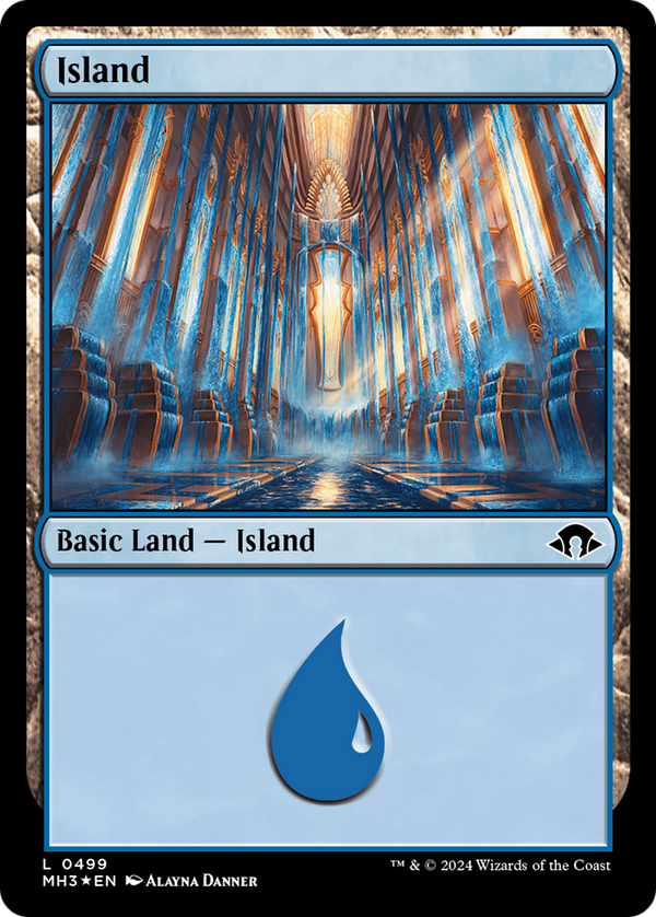 Island (0499) (Ripple Foil) (499) [Modern Horizons 3] foil - Deck Out Gaming