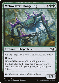 Webweaver Changeling (164) [Double Masters 2022] - Deck Out Gaming