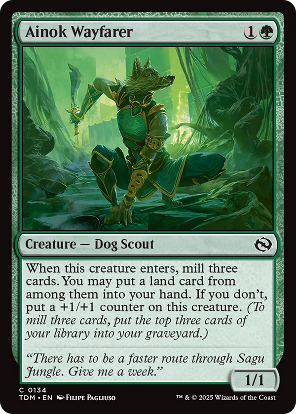 Ainok Wayfarer (134) [Tarkir: Dragonstorm] foil - Deck Out Gaming
