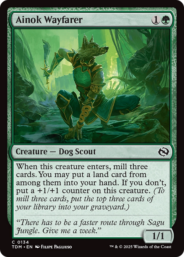 Ainok Wayfarer (134) [Tarkir: Dragonstorm] foil - Deck Out Gaming