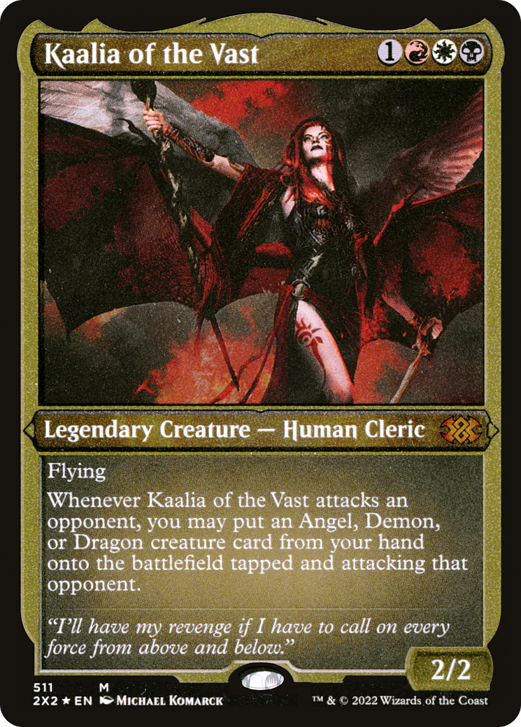 Kaalia of the Vast (Foil Etched) (511) [Double Masters 2022] foil - Deck Out Gaming