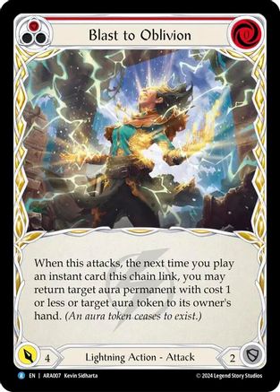 Blast to Oblivion (Red) (ARA007) [Blitz Deck: Rosetta - Aurora] - Deck Out Gaming