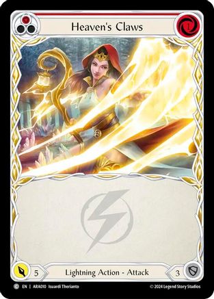Heaven's Claws (Red) (ARA010) [Blitz Deck: Rosetta - Aurora] - Deck Out Gaming