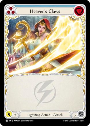 Heaven's Claws (Blue) (ARA020) [Blitz Deck: Rosetta - Aurora] - Deck Out Gaming