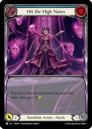 Hit the High Notes (Blue) (ARA021) [Blitz Deck: Rosetta - Aurora] - Deck Out Gaming