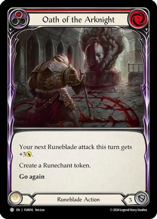 Oath of the Arknight (Red) (FLR016) [Blitz Deck: Rosetta - Florian] - Deck Out Gaming