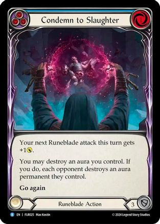 Condemn to Slaughter (Blue) (FLR025) [Blitz Deck: Rosetta - Florian] - Deck Out Gaming