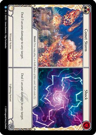 Comet Storm // Shock (OSC013) [Blitz Deck: Rosetta - Oscilio] - Deck Out Gaming