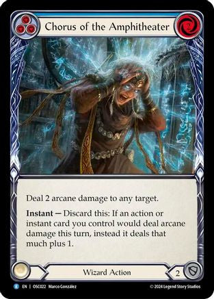 Chorus of the Amphitheater (Blue) (OSC022) [Blitz Deck: Rosetta - Oscilio] - Deck Out Gaming