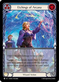 Etchings of Arcana (Blue) (OSC023) [Blitz Deck: Rosetta - Oscilio] - Deck Out Gaming