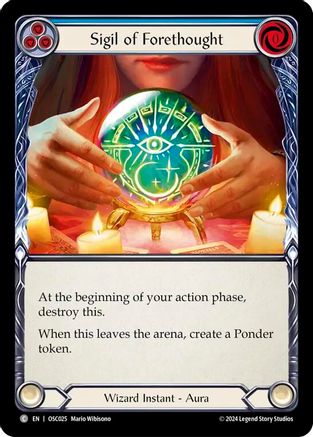 Sigil of Forethought (OSC025) [Blitz Deck: Rosetta - Oscilio] - Deck Out Gaming