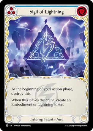 Sigil of Lightning (OSC026) [Blitz Deck: Rosetta - Oscilio] - Deck Out Gaming