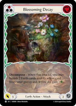 Blossoming Decay (Red) (VER008) [Blitz Deck: Rosetta - Verdance] - Deck Out Gaming