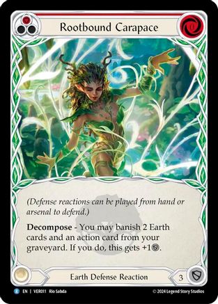 Rootbound Carapace (Red) (VER011) [Blitz Deck: Rosetta - Verdance] - Deck Out Gaming