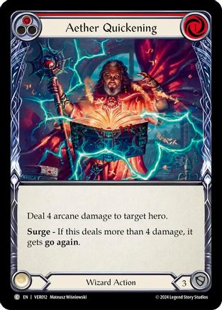 Aether Quickening (Red) (VER012) [Blitz Deck: Rosetta - Verdance] - Deck Out Gaming