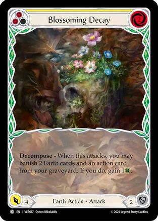 Blossoming Decay (Yellow) (VER017) [Blitz Deck: Rosetta - Verdance] - Deck Out Gaming