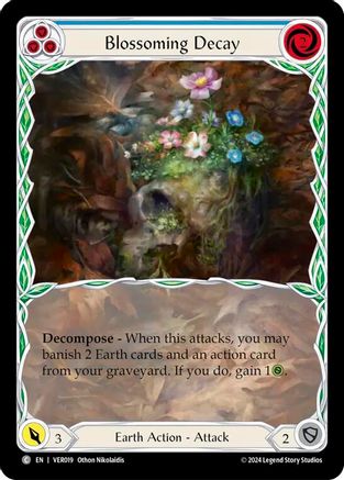 Blossoming Decay (Blue) (VER019) [Blitz Deck: Rosetta - Verdance] - Deck Out Gaming