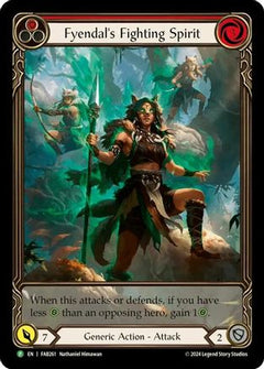 Fyendal's Fighting Spirit (Red) (Extended Art) - FAB261 (FAB261) [Flesh and Blood: Promo Cards] Rainbow Foil - Deck Out Gaming