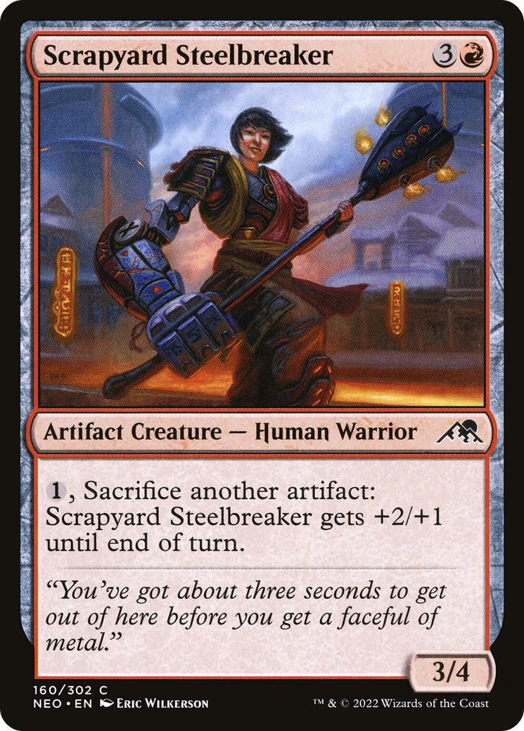Scrapyard Steelbreaker (160) [Kamigawa: Neon Dynasty] - Deck Out Gaming