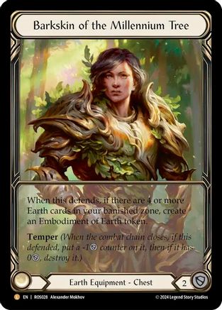 Barkskin of the Millennium Tree (Extended Art) (ROS028) [Rosetta] Cold Foil - Deck Out Gaming