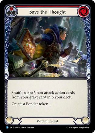 Save the Thought (Red) (ROS179) [Rosetta] Rainbow Foil - Deck Out Gaming